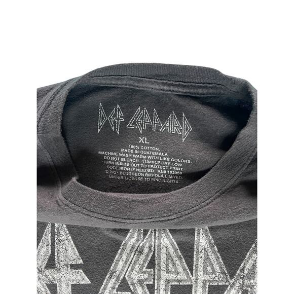 Def Leppard Graphic Tee Charcoal Gray Size XL - Picture 3 of 5